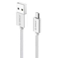 Orico Cable USB AM to Micro BM 1.0m 2.4A charging silver EDC-10-V1-SV-PRO