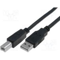VCom USB 2.0 AM / BM Black CU201-B-2.5m