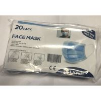 Face Mask Surgical Blue 3 layers 20pcs