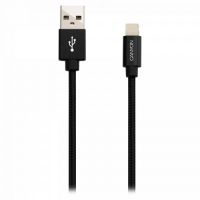 CANYON MFI braided cable USB to lightning 1m Black CNS-MFIC3B