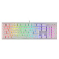 Genesis Gaming Keyboard Thor 303 White RGB Backlight US Layout Brown NKG-1861