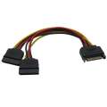 VCom SATA Power splitter 15-pin M to 2xFemale CE360-0.15m