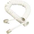 VCom Phone Cord 4P4C/4P4C Coil White CT044C-1.5m