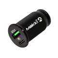 Makki Fast Charger Car Type-C + USB QC3.0 20W MAKKI-CC20W02-BK