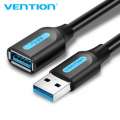 Vention USB 3.0 Extension AM  AF 1.5M Black CBHBG