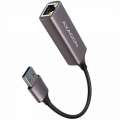 AXAGON ADE-TR Type-A USB3.2 Gen 1 Gigabit Ethernet 10 100 1000 Adapter metal titan grey ADE-TR