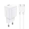 Acefast Charger Wall GaN PD20W A73 Mini with 1.2m cable USB-C x 1 White