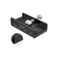 Orico USB 3.0 HUB Clip Type 4 port aux Micro-USB power input Black MH4PU-P-BK