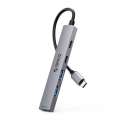 Orico HUB USB-C 5 port USB3.0 x 1 USB2.0 x 2 USB-C x 2 Aluminium YSB4-U2-GY
