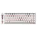 Madlions Professional Gaming Mechanical Keyboard MAD 68 R White- 8K Kunlun Magnetic Switches Linear