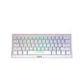 Marvo Gaming Mechanical keyboard 61 keys TKL Hecate 61R WH KG962G White RED switches RGB