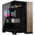 Corsair 6500X Tempered Glass Mid-Tower Black Walnut Wood CC-9011282-WW