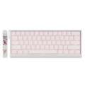 Madlions Professional Gaming Mechanical Keyboard MAD 60 PRO White 8K Gateron Jade Customized