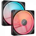 CORSAIR LX-R RGB Series iCUE LINK LX140-R RGB 140mm RGB Fan Dual Fan Kit CO-9051052-WW