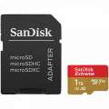 SanDisk Extreme microSDXC 1TB + SD Adapter A2 C10 V30 UHS-I U3 SDSQXAV-1T00-GN6MA