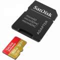 SanDisk Extreme microSDXC 512GB + SD Adapter A2 C10 V30 UHS-I U3 SDSQXAV-512G-GN6MA