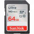 SanDisk Ultra 64GB SDXC Memory Card 140MB s SDSDUNB-064G-GN6IN