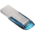 SanDisk Ultra Flair USB 3.0 128GB NEW Tropical Blue Color SDCZ73-128G-G46B