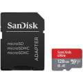 SanDisk Ultra microSDXC 128GB + SD Adapter 100MB s Class 10 UHS-I SDSQUNR-128G-GN3MA