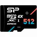 SILICON POWER 512GB microSD EX512GBUHS-IPCIe Gen3x1U3V30A1 SP512GBSTEI31V10