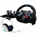LOGITECH G29 Driving Force Racing Wheel for PS + Astro A10 WHITE 991-000486