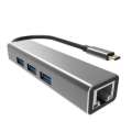 VCom Docking USB Type-C to USB3.0 x 3 + LAN DH311A