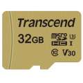 Transcend 32GB microSDHC I Class 10 U3 V30 MLC Adapter TS32GUSD500S