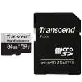 Transcend 64GB microSD w adapter U1 High Endurance TS64GUSD350V