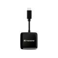 Transcend SD microSD Card Reader USB 3.2 Gen 1 Black Type C TS-RDC3