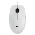 LOGITECH Corded Mouse B100 Business EMEA WHITE 910-003360