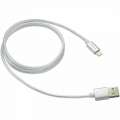 Lightning USB Cable for Apple braided metallic shell 1M Pearl-white CNE-CFI3PW