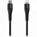 CANYON Type C Cable To MFI Lightning for Apple Black CNS-MFIC4B