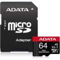 Adata 64GB MicroSDXC UHS-I U3 V30S AUSDX64GUI3V30SHA2-RA1