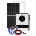 Monophase Hybrid Solar System 10kW with battery LiFePO 14kW