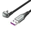 Vention USB 3.1 Type-C  USB 2.0 AM 1.5M Black U-Shaped Aluminum Alloy 5A COHHG