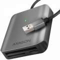Axagon Aluminum high-speed USB-A 3.2 Gen 1 memory card reader CRE-S3