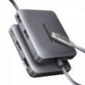 AXAGON HMC-5HL USB 5Gbps hub 2x USB-A HDMI RJ-45 PD 100W 20cm