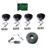 IP-S4005 -Система от 4 камери и DVR платка - за дома и офиса